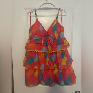 DressUp Colorblock Tiered Ruffle Sundress